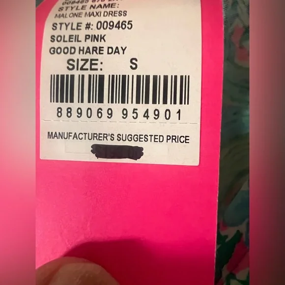 Lilly Pulitzer NWT Maxi Floral Sleeveless Dress in Pink and Green - Picture 5 of 10